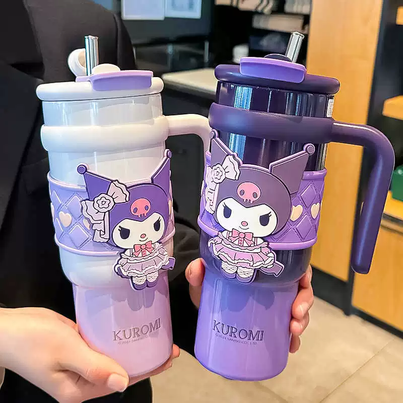 Hello Kitty, вместимый стеклянный чайник, чашка для чая, высококачественная соломинка со стеклом