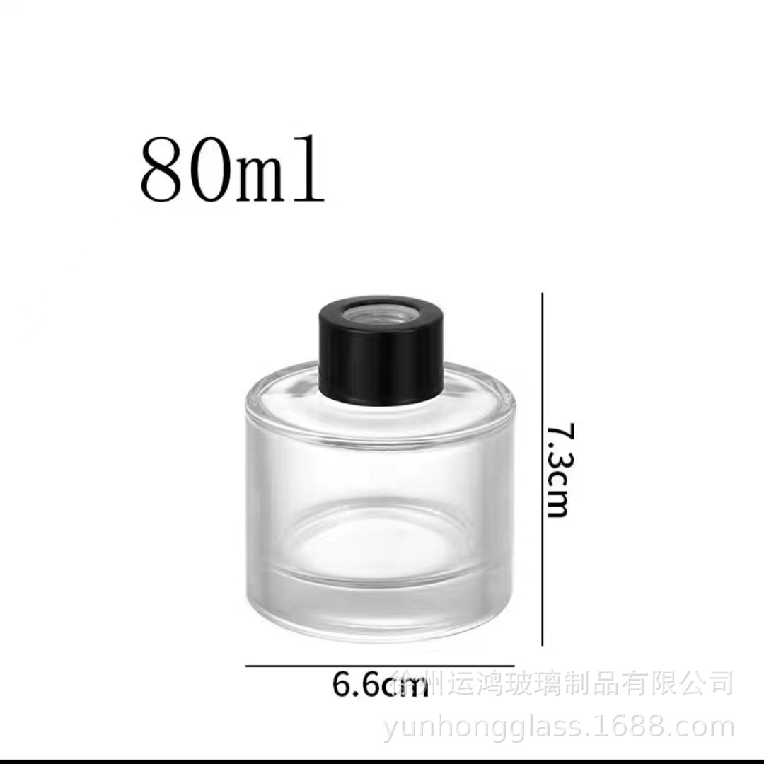 En stock botella de aromaterapia botella vacía taza de cera color botella cilíndrica color de ratán fragancia esmerilada botella vacía botella de perfume sin fuego