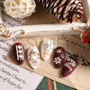 Nail stickers, cartoon fake nails for nails, suitable for import, new collection, wholesale, with snowflakes