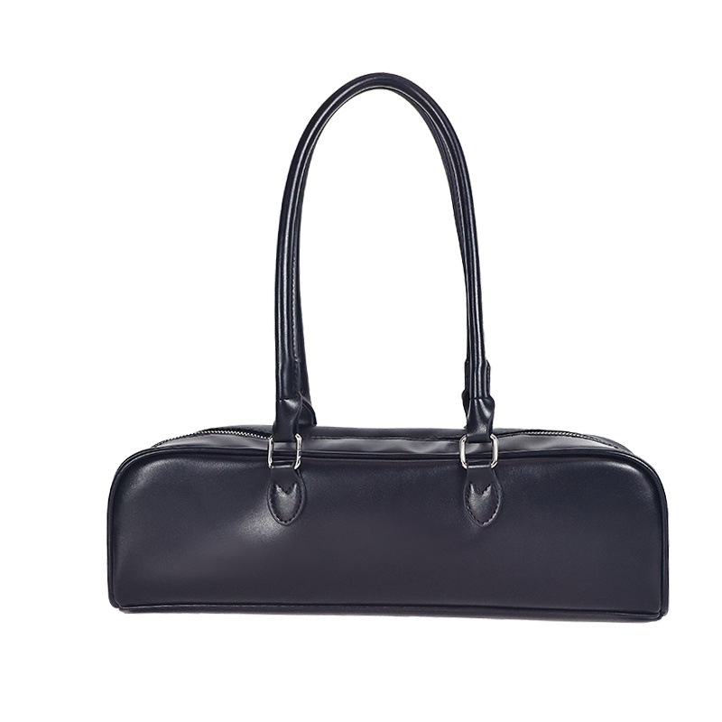 French Luxury Casual Retro Women's Bag 2024 New Fashion Trendy Textured Chic Cool Girl Baguette Bag - Thumbnail 5