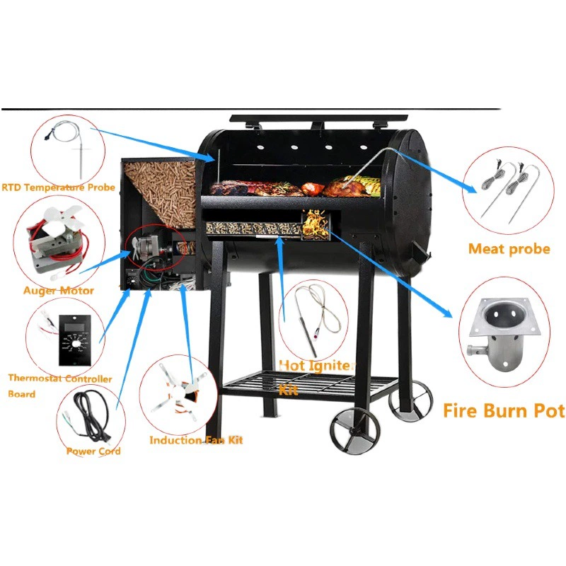 Миниатюрный мотор древесная стружка гранулы печь подачи полки редуктор мотор трансграничный Amazon Auger