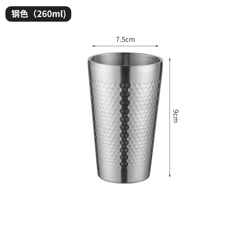 260Ml martillado Copa (201 plata)