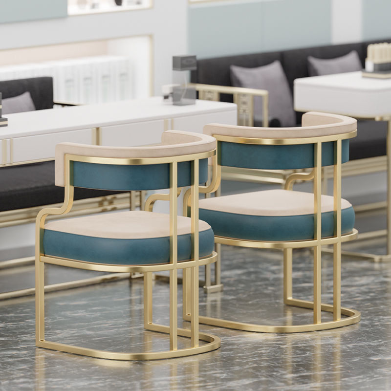 z% light luxury dining chair high-end hotel sofa chair mahjong chair manicure chair front desk reception chair luxury dressing table