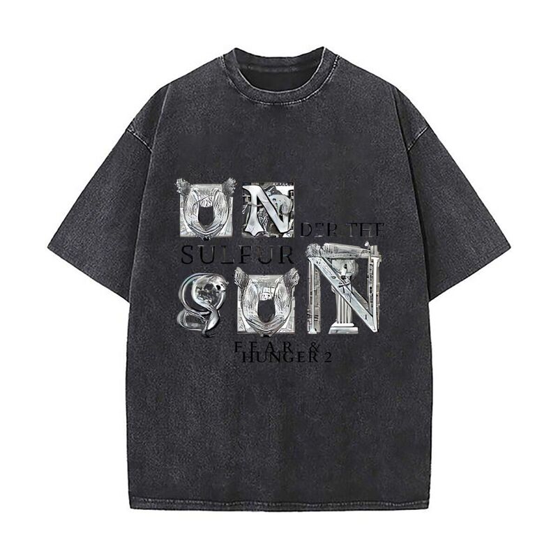 Sulfur Fear and Hunger 2 Washed T-Shirt Sulfur Fear and Hunger 2 Washed T-Shirt