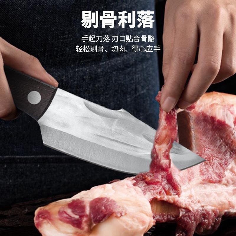 陽江工場ステンレス鋼ハンドハンドル肉ナイフレザーカバー付きポータブルフルーツナイフアウトドアキャンプ多目的ナイフシャープ小型ナイフ|undefined