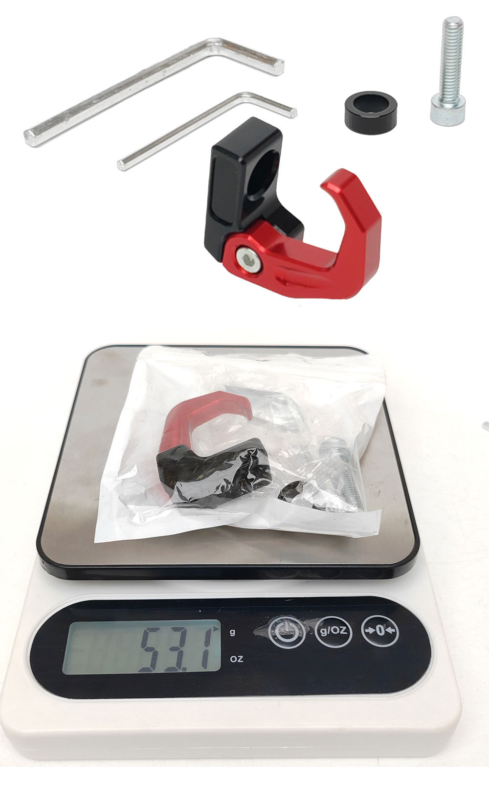 M6 Universal Front-Mounted Electric Vehicle Helmet Hook Cnc Folding Hook Storage Hook Motorcycle Accessories