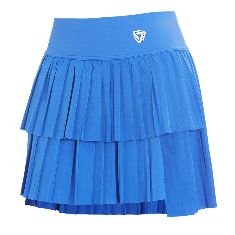 Falda corta deportiva falda falsa de dos piezas para correr falda de verano de las mujeres de secado rápido que cubre la cadera anti-exposición transpirable tenis yoga culottes