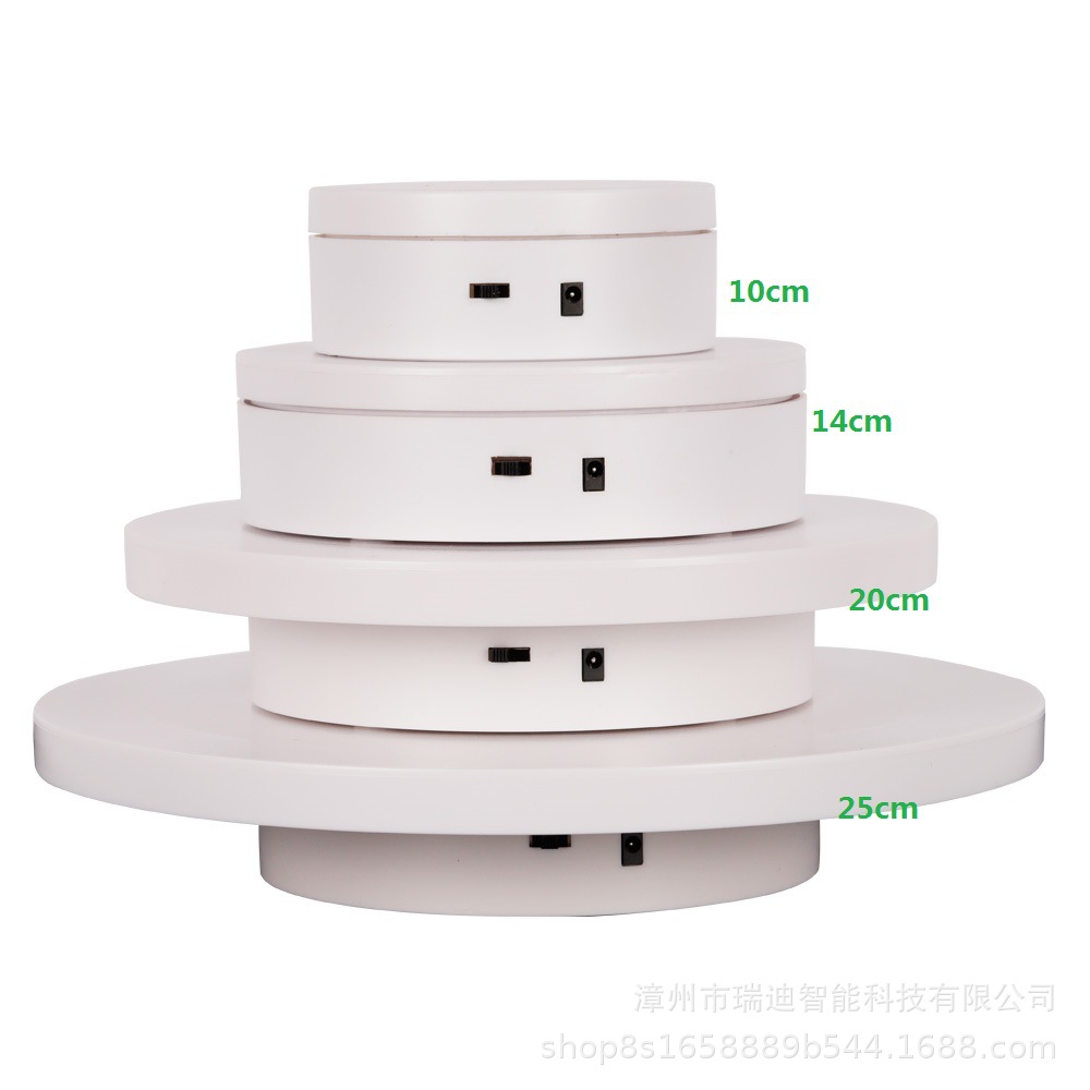工厂直营跨境新款电动转盘网红智能usb直播视频动态拍摄旋转展示