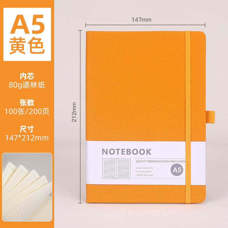 a5 布テクスチャストラップノートブックカスタムロゴシンプルな pu レザービジネス会議メモ帳卸売ギフトセット|undefined