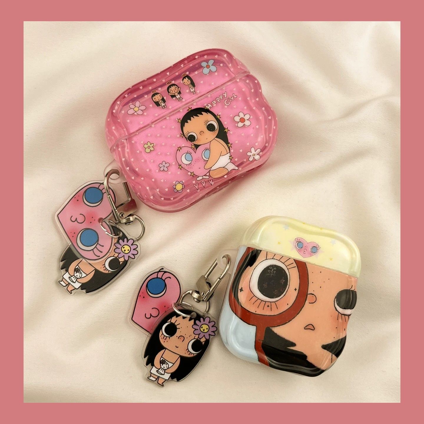 Wave Point Love Xiaoyu para AirPods4 caso de protección Bluetooth Huaqiang Bei 5 generación AirPod Pro3 cubierta de auriculares