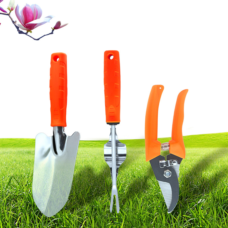 园林工具不锈钢铲子修枝剪刀花园修剪机套装花卉除草机盆景