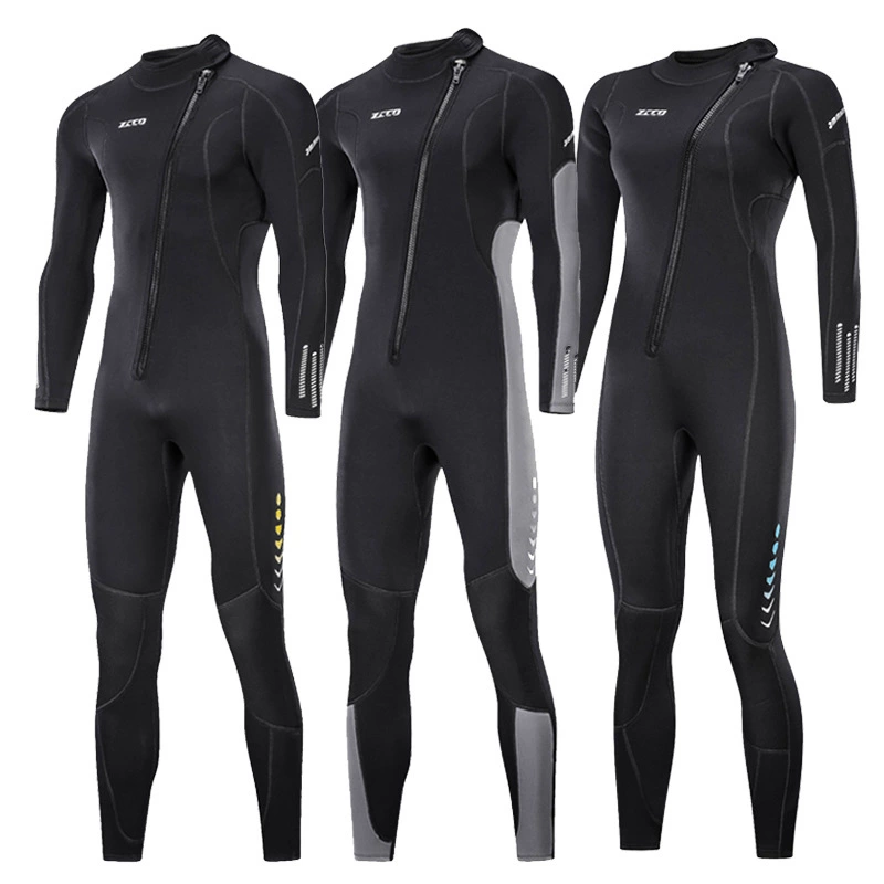 Цельный гидрокостюм 1,5/3/5/7 мм для теплого морского купания, гидрокостюм для виндсерфинга, моторной лодки, спасательный гидрокостюм