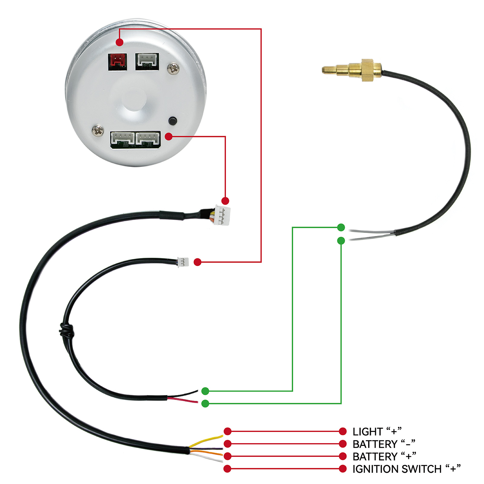 Factory Direct Sales of Modified Racing Instrument Defi Multifunctional Car Water Temperature Gauge for Engine Distribution and Delivery
