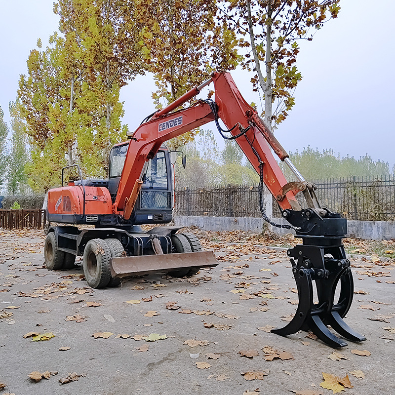 二手轮式抓木机 90轮式夹木机 95轮式拾装机 安装夹木器