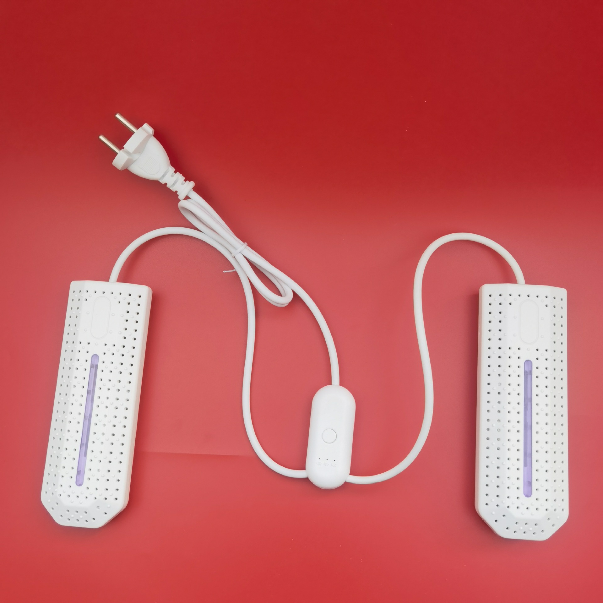 양면 보라색 램프 유럽 표준 시간 제한 모델 흰색