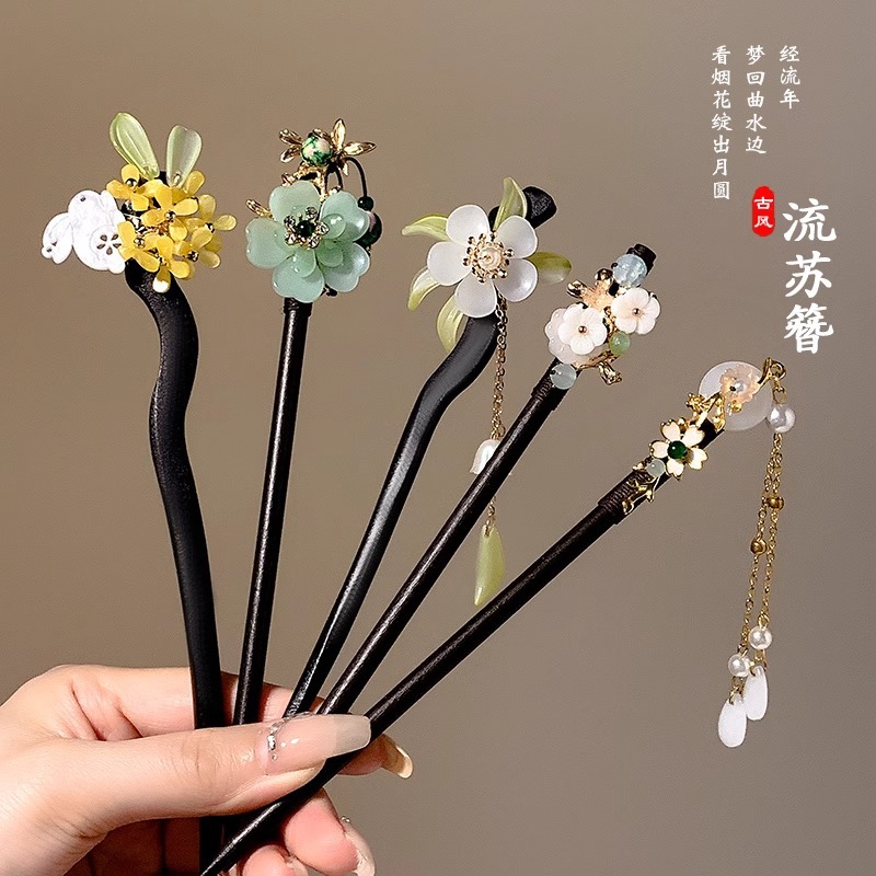 Nuevo estilo chino de estilo de mujer de alto nivel estilo antiguo estilo nacional de moda Han cheongsam cabello