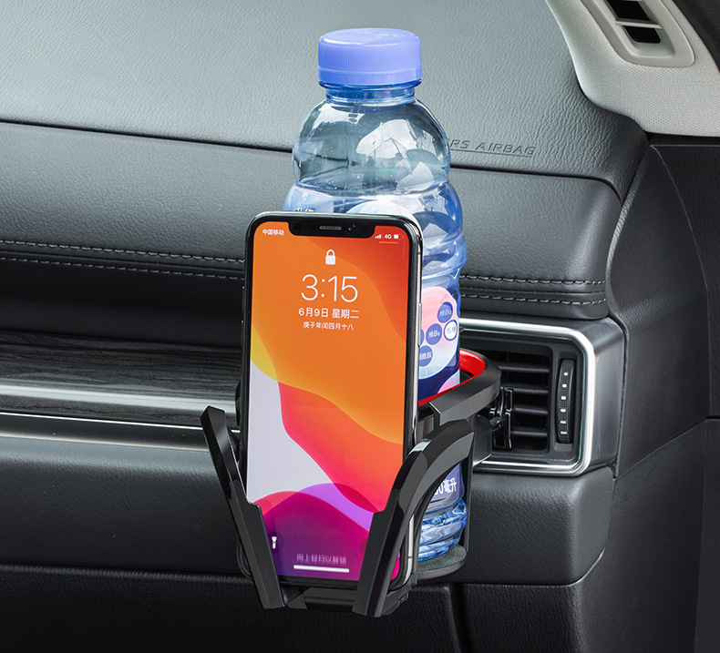 Japanese car water cup holder air conditioning air outlet cup holder with light storage rack tea cup holder cup holder multifunctional beverage holder