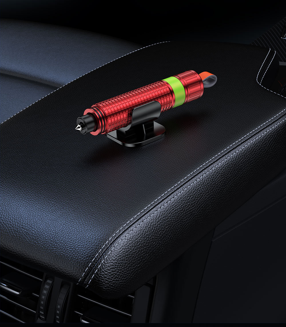 Safety hammer for vehicles, multifunctional escape window breaker, one-second emergency window breaker for cars, seatbelt cutter, new model