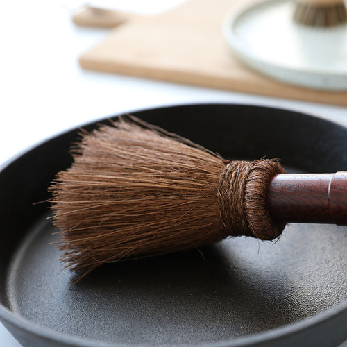 Natural Palm Brush, Pot Scrubber, Palm Fiber Kitchen Brush, Pot Cleaning Gadget, Handmade Dish Brush, Pot Scraper