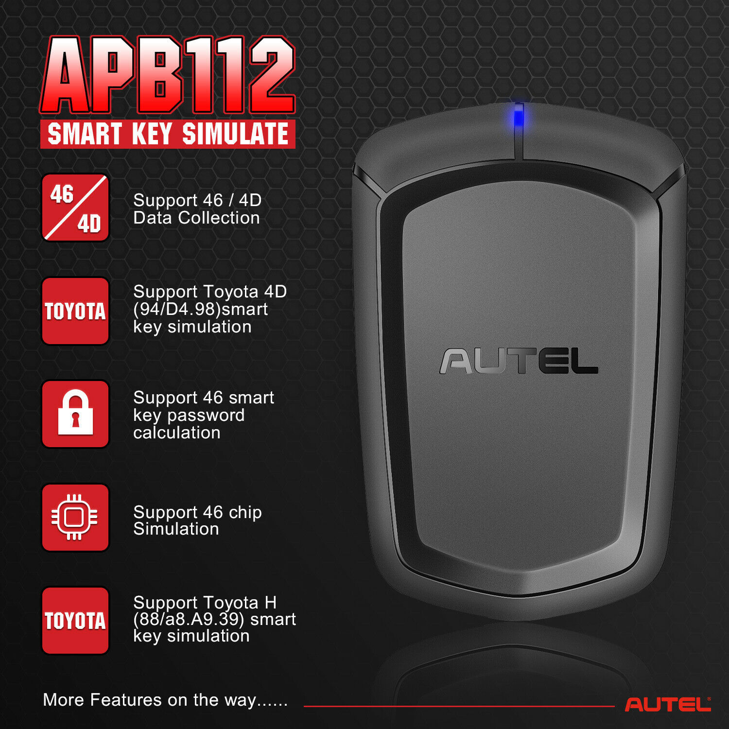 Autel APB112 Smart Key Simulator道通智能诊断仪钥匙编程适配器
