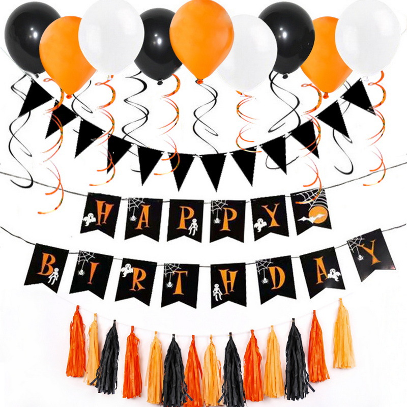 Halloween 12'2.8g globo de látex centro comercial tienda bar KTV fiesta decoración casa embrujado diseño impreso globo