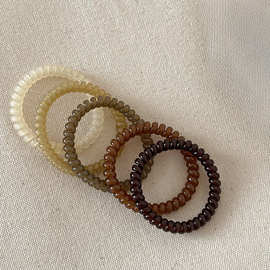 电话线发圈头绳女2025新款高端皮筋扎头发高弹力耐用头圈发绳头饰