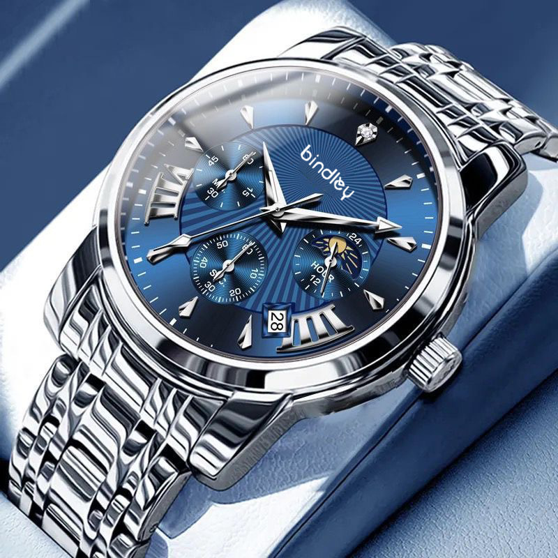 2026 New Model Original Fully Automatic Non-Mechanical Watch Skeleton Watch Men's Waterproof Luminous Calendar Business Watch