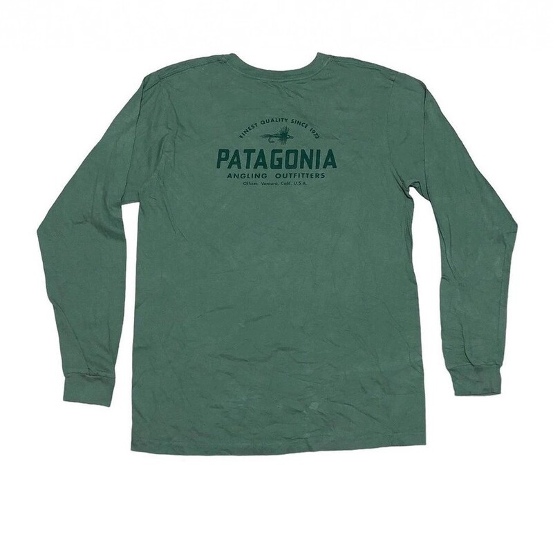 Pata Patagonia Cross-Border Simple Cotton Loose Round Neck Pullover Mountain Couple T-Shirt Long-Sleeved Printed Men and Women