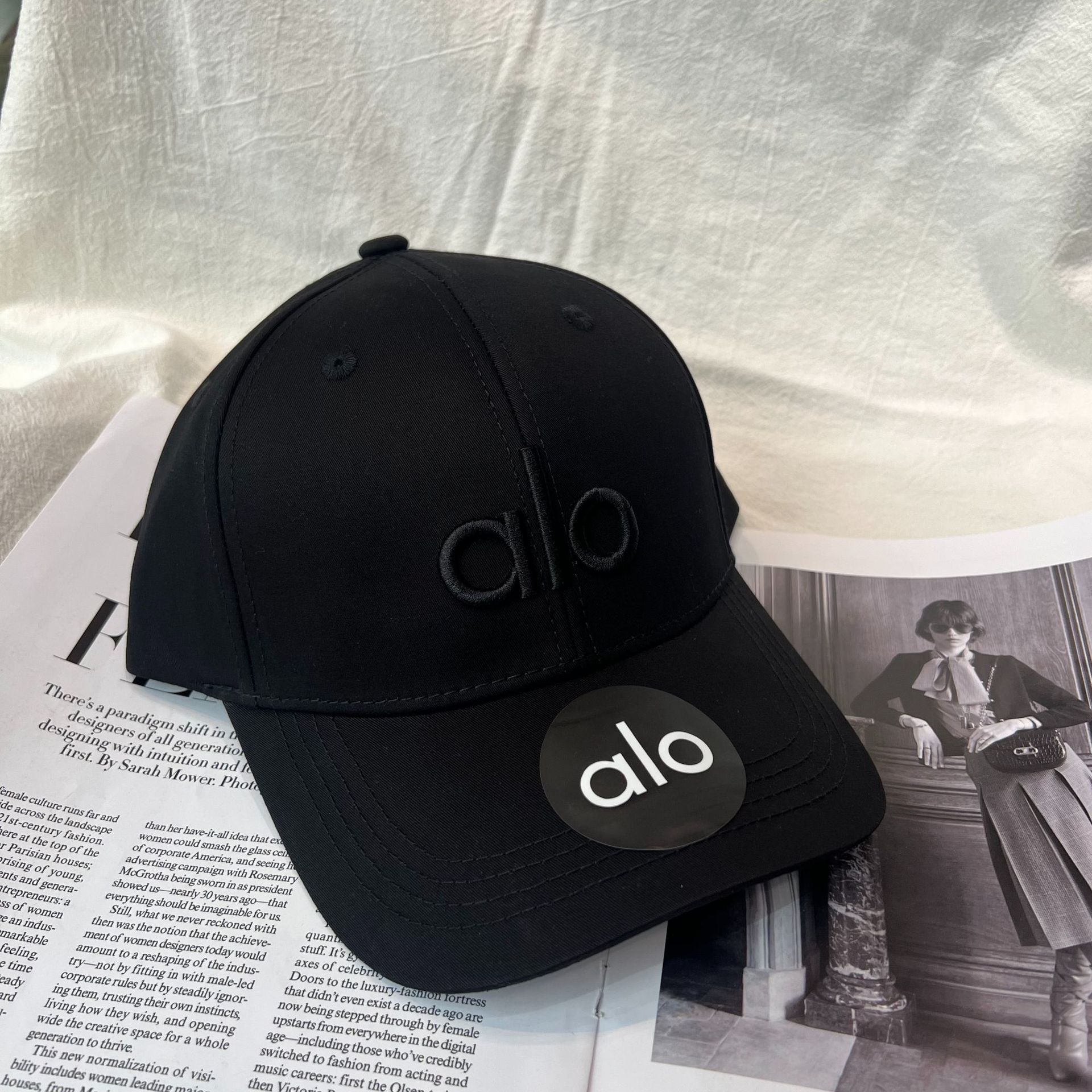YOGA ALO District Trucker Hat Baseball Cap Back Buckle Mesh