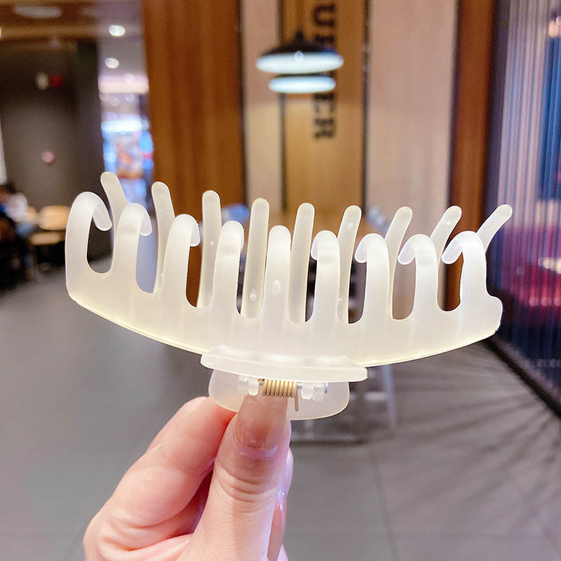 Corea del Sur ins horquilla cuadrada clip de la Cabeza trasera agarre del pelo estilo coreano elegante clip de pelo grande baño updo clip de tiburón