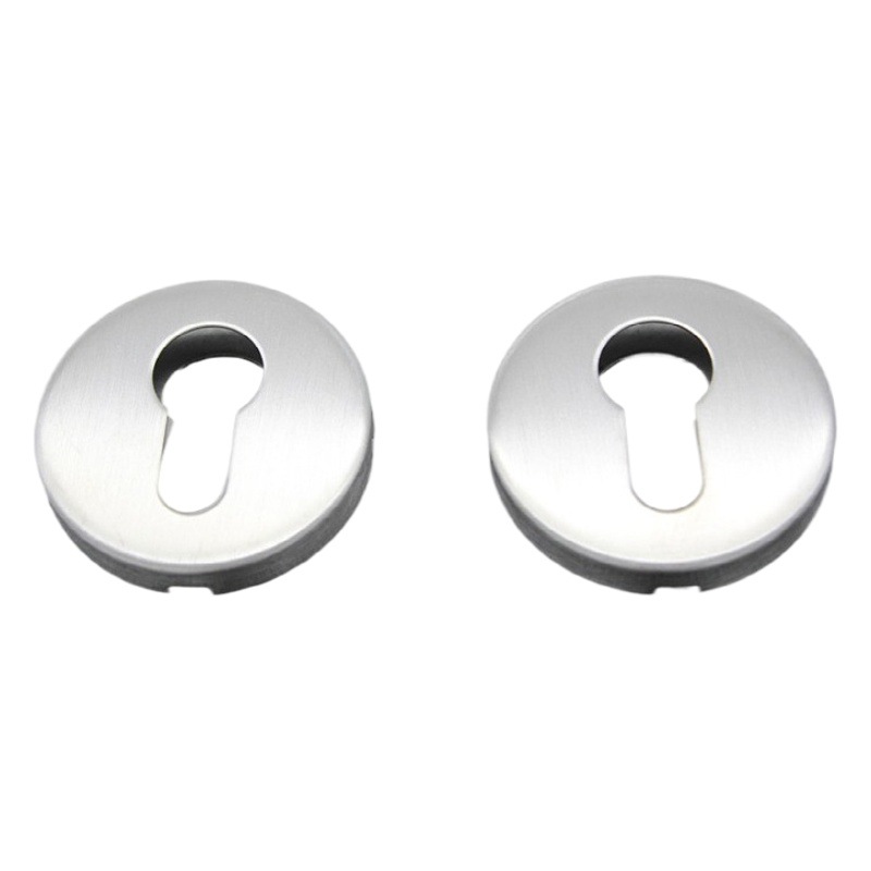 Accesorios de cilindro de cerradura de acero inoxidable 304 estándar europeo Cubierta de cilindro de cerradura Cubierta de orificio de llave estándar europeo Cubierta de cerradura dividida Accesorios de hardware decorativos