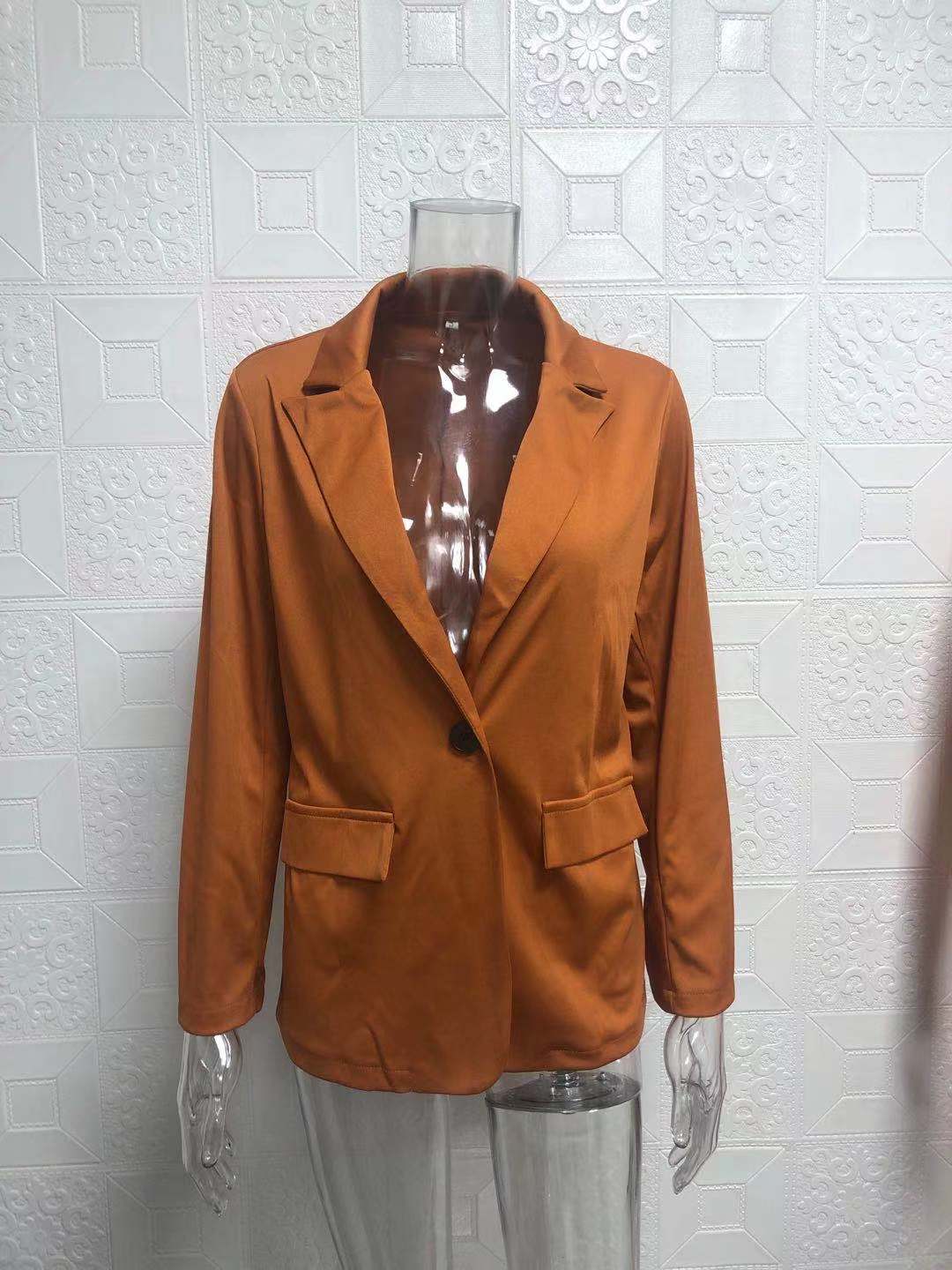Conjunto de blazer elegante para mujer estilo europeo ajustado_voghion.com