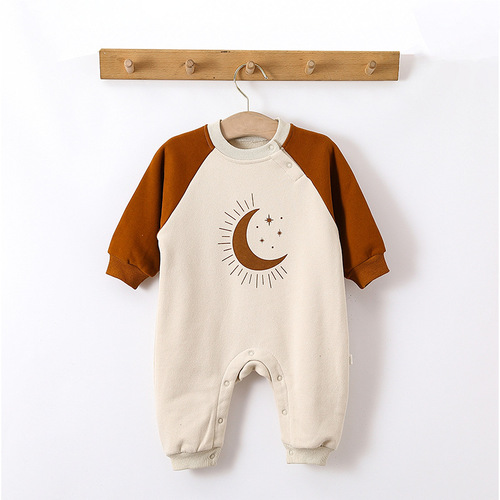 Baby jumpsuits, category A, spring and autumn jumpsuits, spring new baby clothes, European and American children's clothes, baby girl crawling clothes