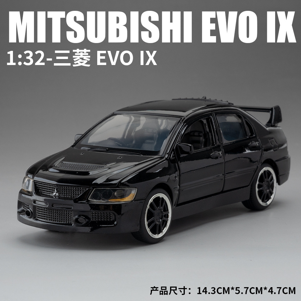 Modelo de coche de aleación JKM 1 a 32 Mitsubishi de LX-9 generación Audi A7 de juguete de luz y sonido de coche modelo de efecto de sonido colección de adornos