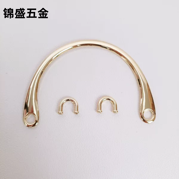 Factory Direct Supply of Metal Handles for Women, Genuine Leather Bags, Semi-Circle Handles, Handles for Women