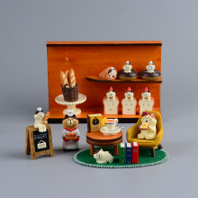 ZAKKA日式杂货猫咪面包吐司微缩场景拍摄道具树脂桌面小摆件礼品