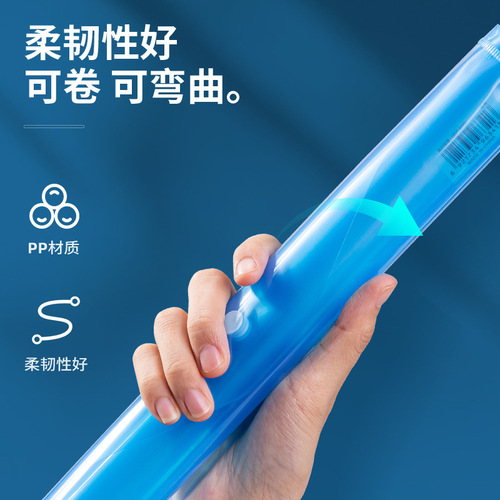 Deli Document Bag A4 Transparent Document Storage Bag Office Supplies Wholesale Waterproof Stationery Official Document Snap Information Bag