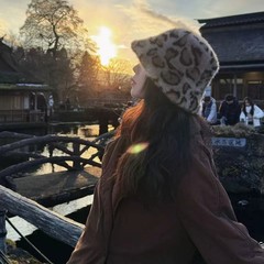 现货豹纹毛绒渔夫帽女士保暖复古个性时尚盆帽仿貂毛女士护耳帽子