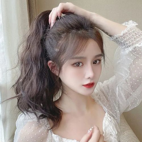 Wig female long hair ponytail wig braid natural simulation high ponytail grabber wig braid headwear wholesale