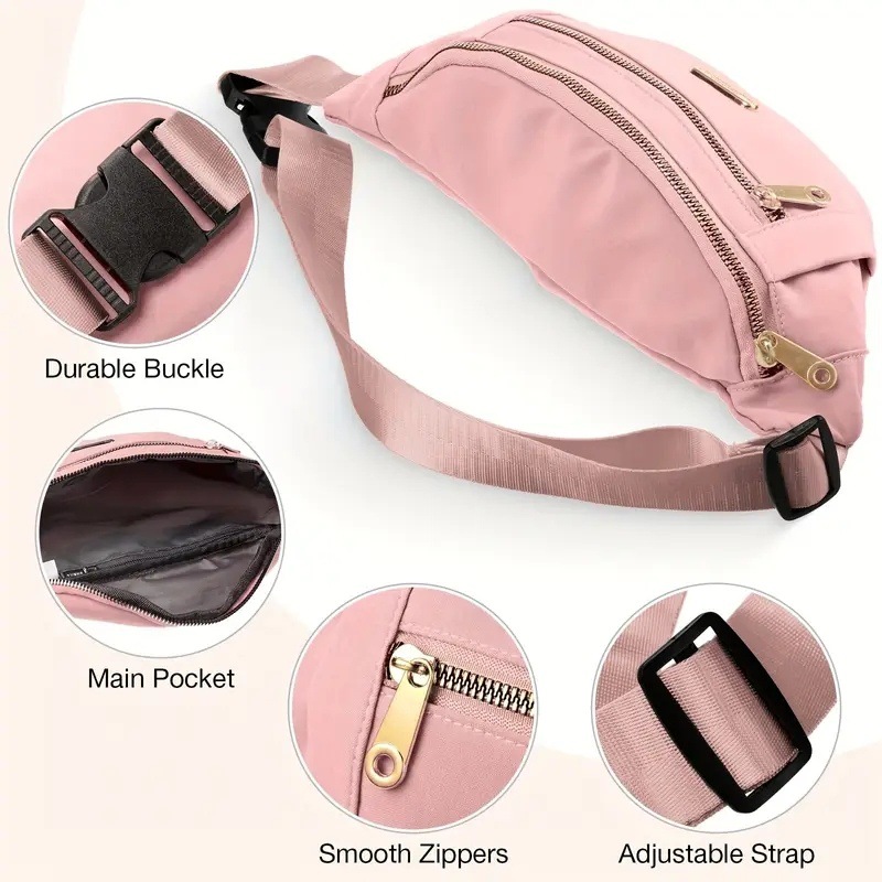 Bolsa de cintura deportiva transfronteriza de alta capacidad multifuncional nueva moda bolso de teléfono móvil negocio billetera