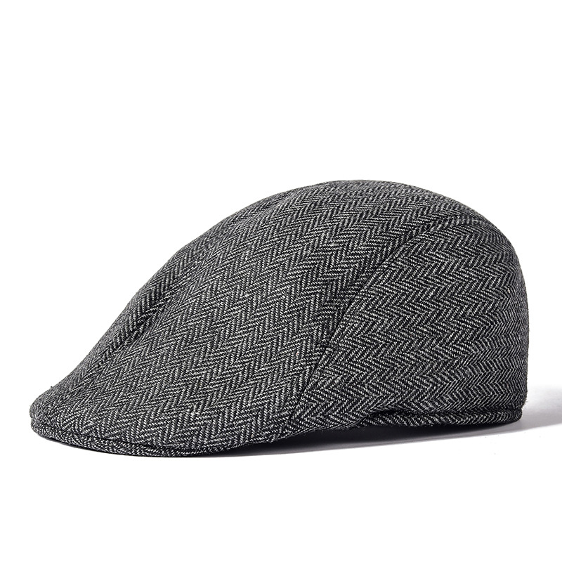 Gorra Plana para Hombre Mayor de Algodón y Poliéster Térmica para Invierno image 8