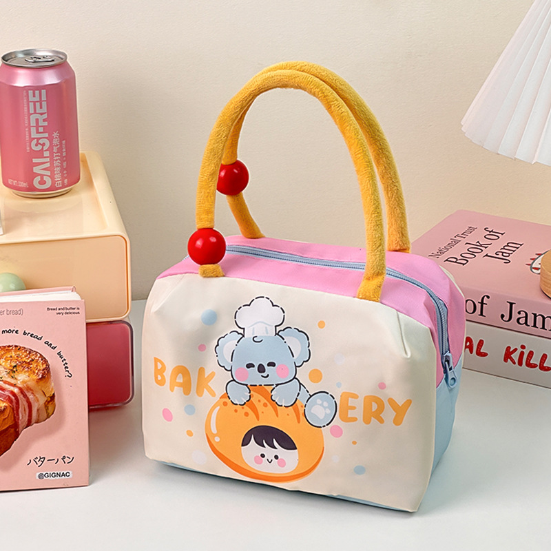 Cute Lunch Box Bag Lunch Bag for Girls and Kidsren Girls School Lunch Handbag Insulated Bag Pocket Bag Meal Bag
