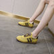 2025 New Genuine Leather Mesh Shoes Women's Korean Style Casual sneaker Women's Thick Sole Heightened Forrest Gump Sneakers for Women