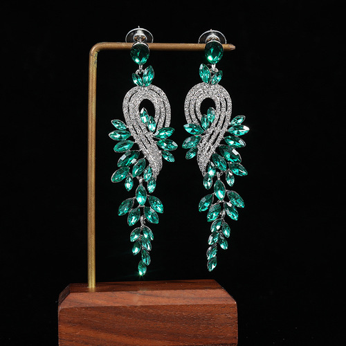  New Pair of Exaggerated Retro Earrings Multi-Color Optional Phoenix Pattern Fashion Hot Sale New Year Earrings