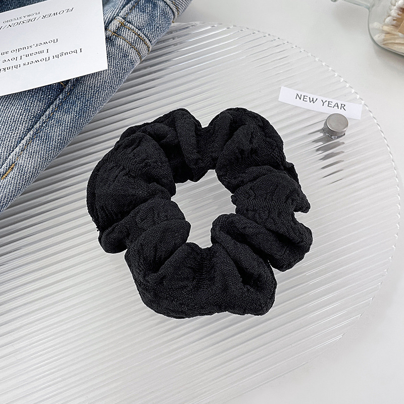 Lazo para el cabello de intestino grueso de encaje de alta calidad de Corea para mujer, banda elástica y duradera, bufanda cuadrada de todo fósforo, cuerda para la cabeza, accesorios para el cabello