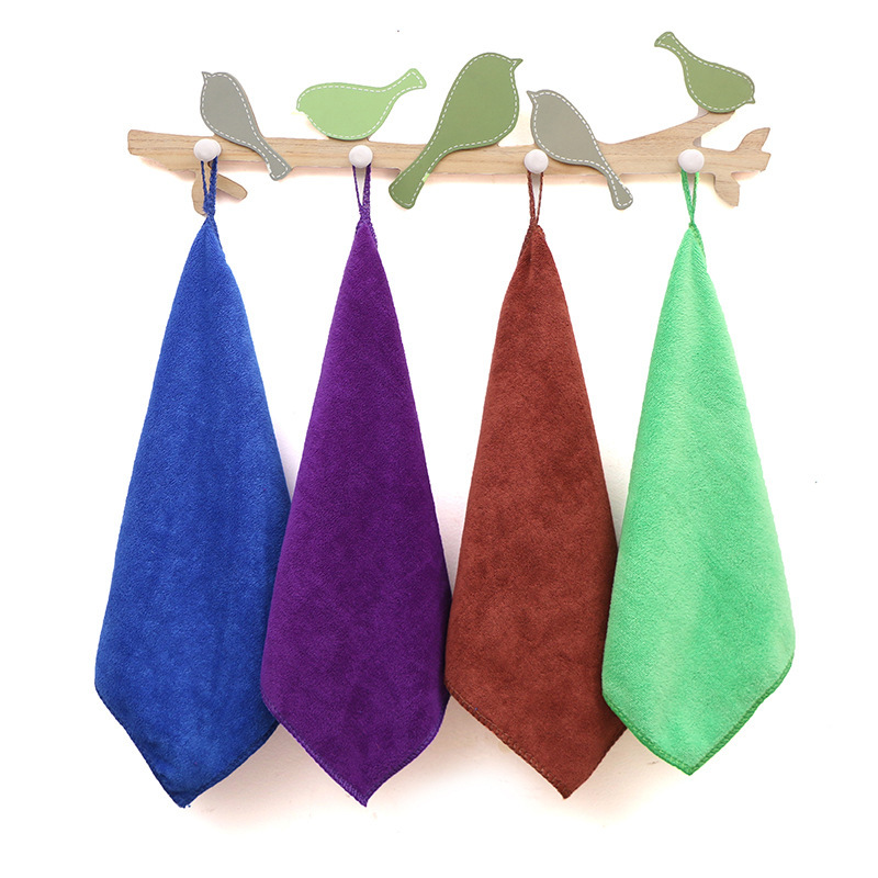 Cleaning Towel, Thickened Absorbent Microfiber Dishcloth, Housekeeping Supplies, Kitchen Supplies, Glass Cleaning Cloth