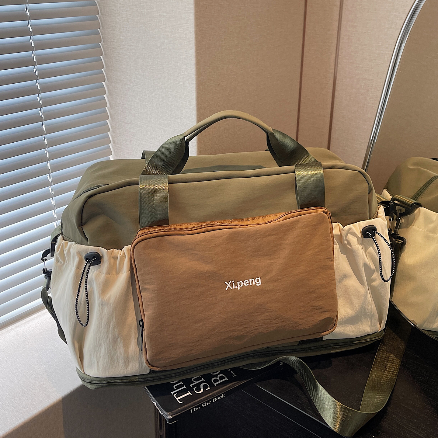 Bolsa de viaje corto expandible, bolsa de embarque de gran capacidad, bolsa de mano, bolsa de entrenamiento, bolsa de hombre image 1