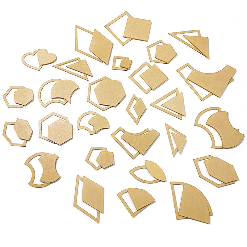 Herramienta de plantilla de mosaico de costura 27 piezas regla de plantilla acrílica transparente hecha a mano