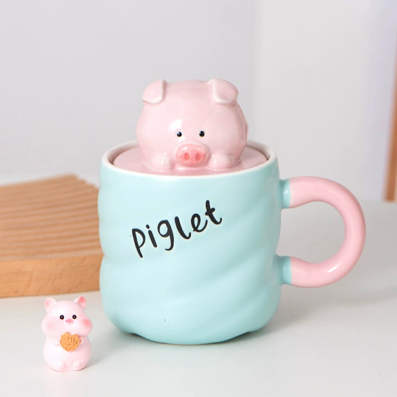 Кружка из керамики в формате мультфильма с милой водной чашкой, для студентки, в общежитии, завтрак, молоко, чашка кофе