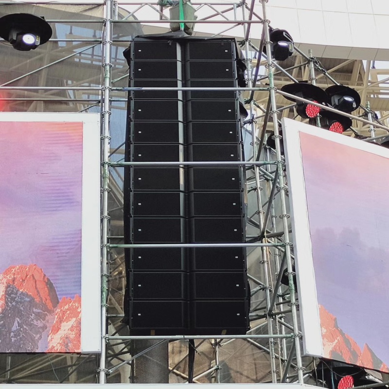 供应大型户外专业舞台演出音响会议远程线阵音箱大功率专业音响